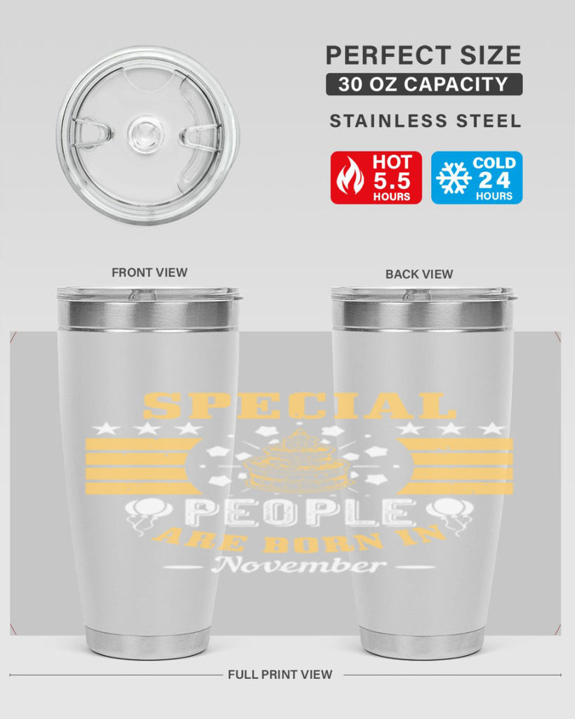 special people are born in november Style 38#- birthday- tumbler
