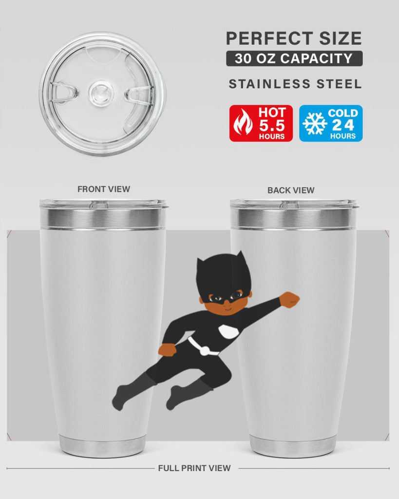 super kid 12#- black men - boys- tumbler