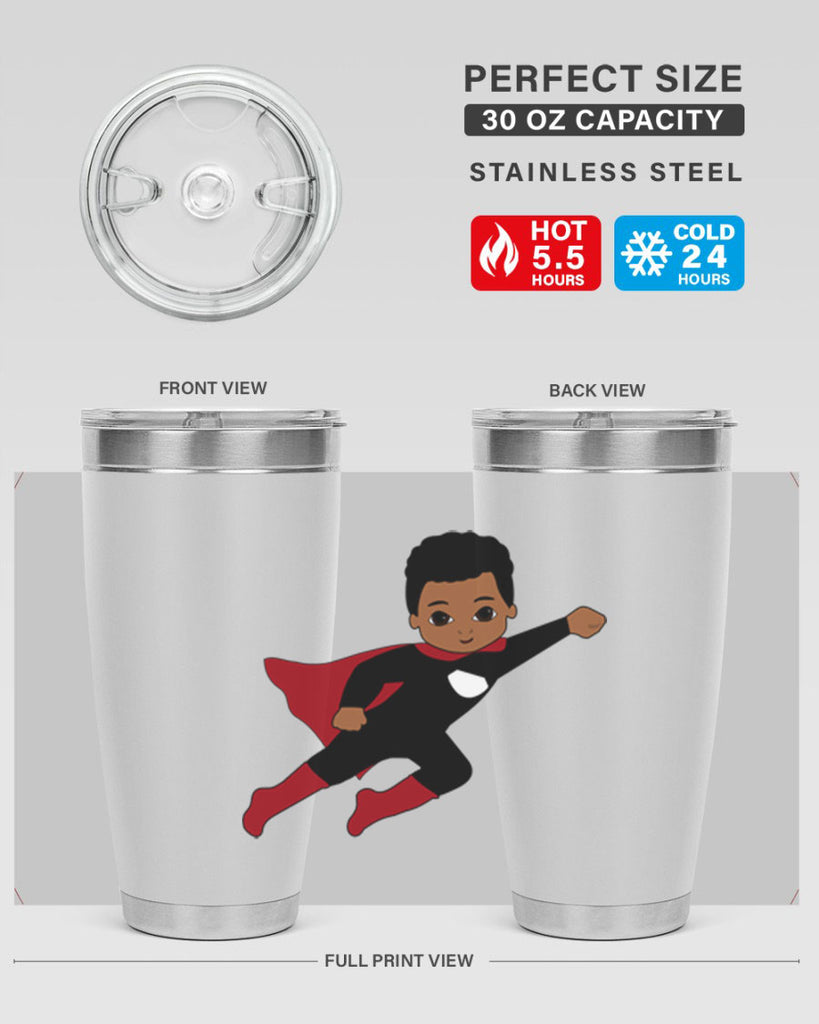 super kid 5#- black men - boys- tumbler