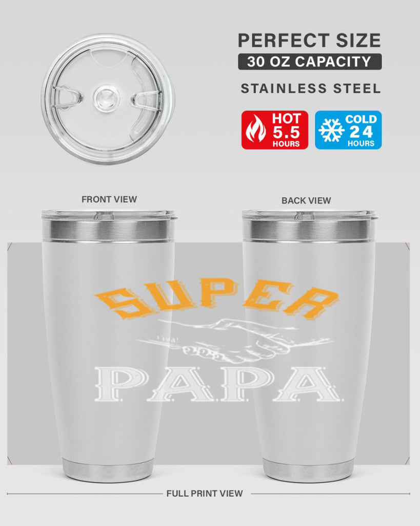 super papa 8#- grandpa - papa- Tumbler