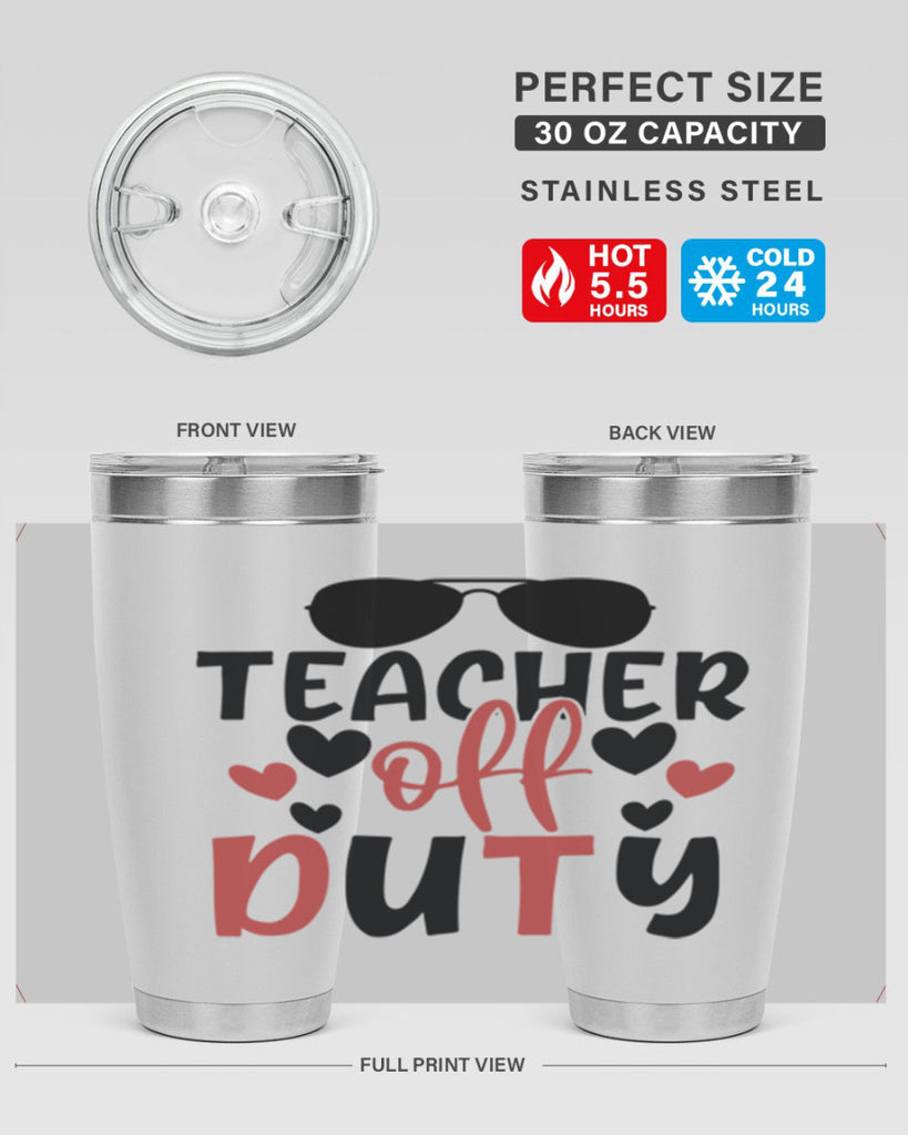 teacher off duty Style 205#- teacher- tumbler