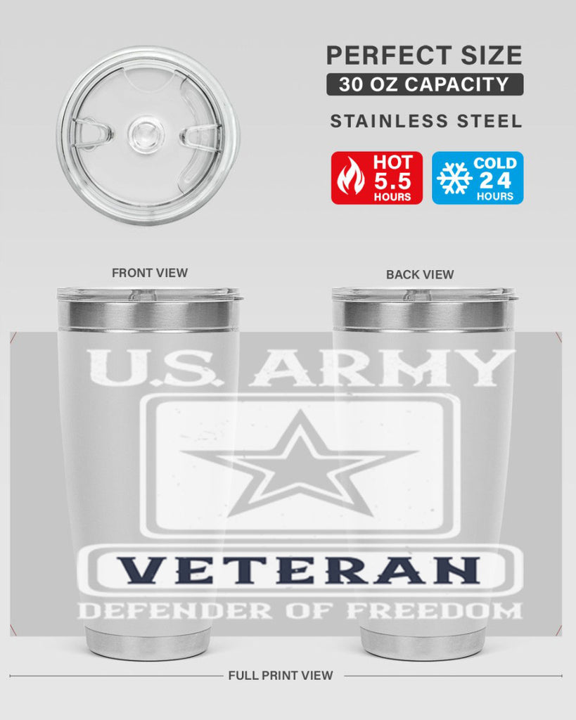 us army veteran defender of freedom 14#- Veterns Day- Tumbler