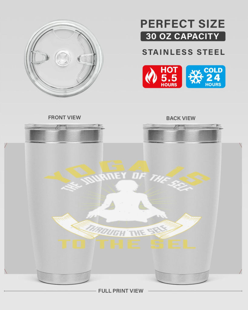 yoga is the journey of the self through the self to the sel 20#- yoga- Tumbler