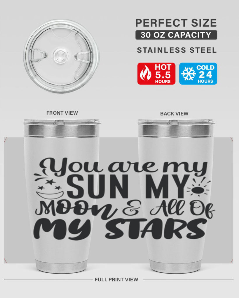 you are my sun my moon all of my stars 4#- family- Tumbler
