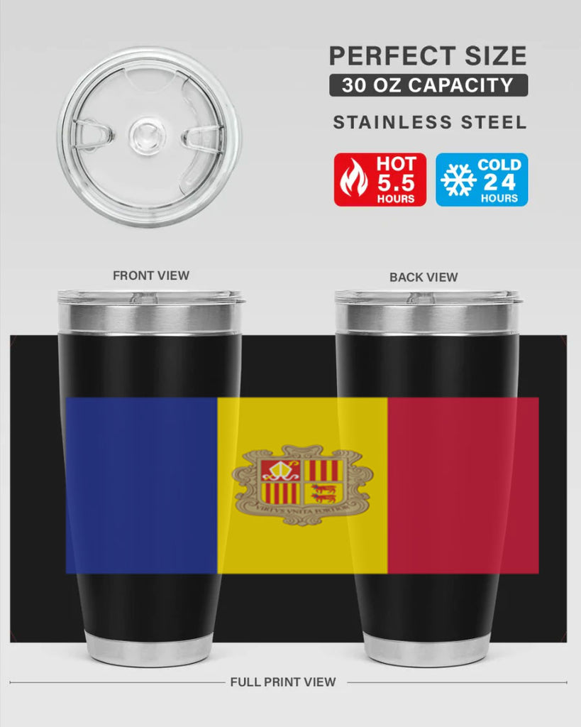 Andorra 194#- world flags- Tumbler