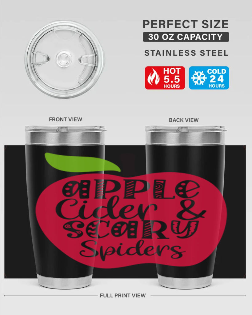 Apple Cider Scary Spiders 10#- fall- Tumbler