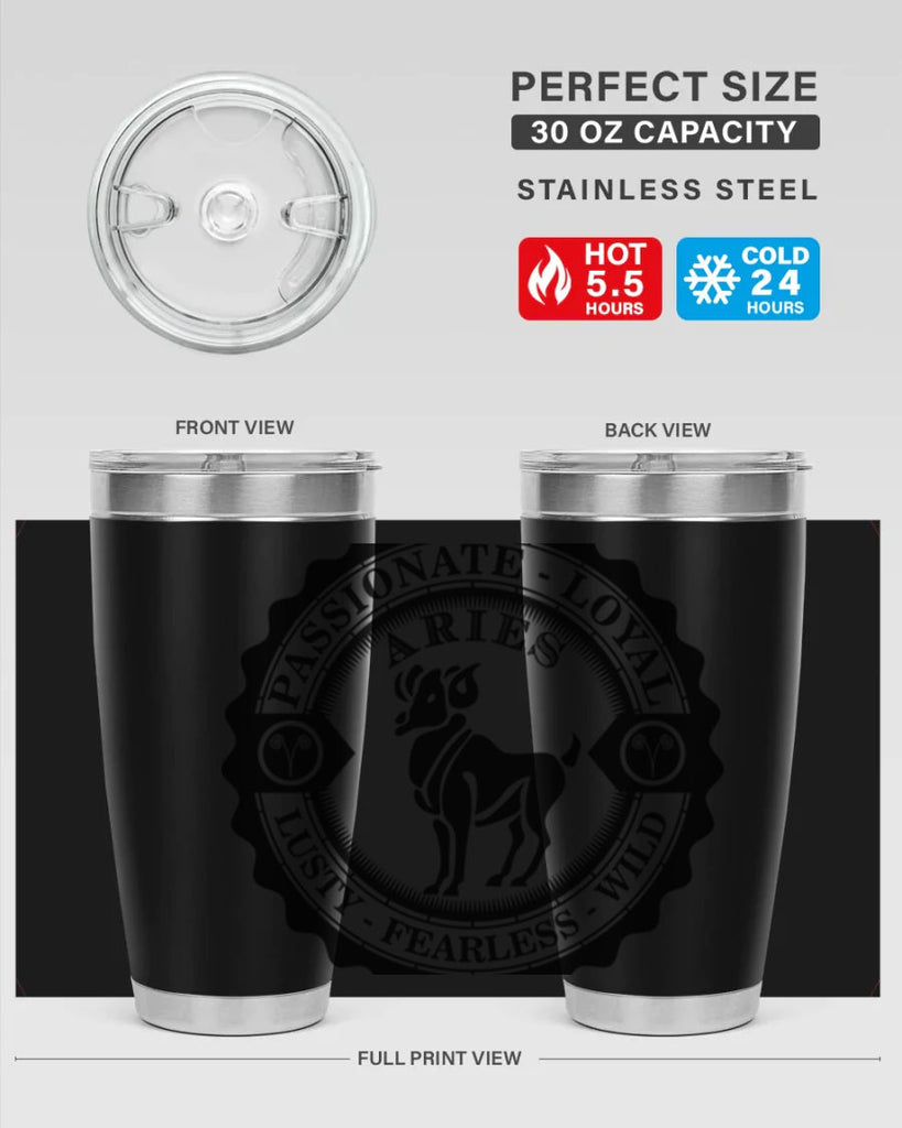Aries 3#- zodiac- Tumbler