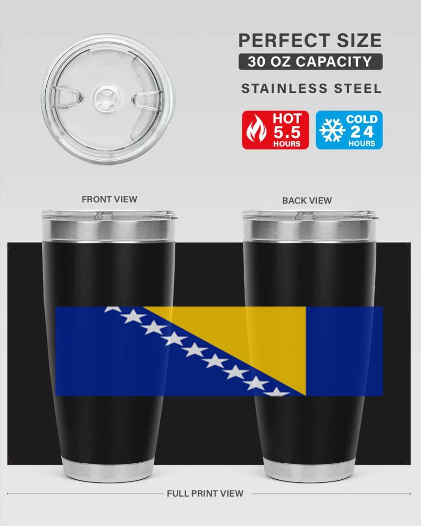 Bosnia and Herzegovina 176#- world flags- Tumbler