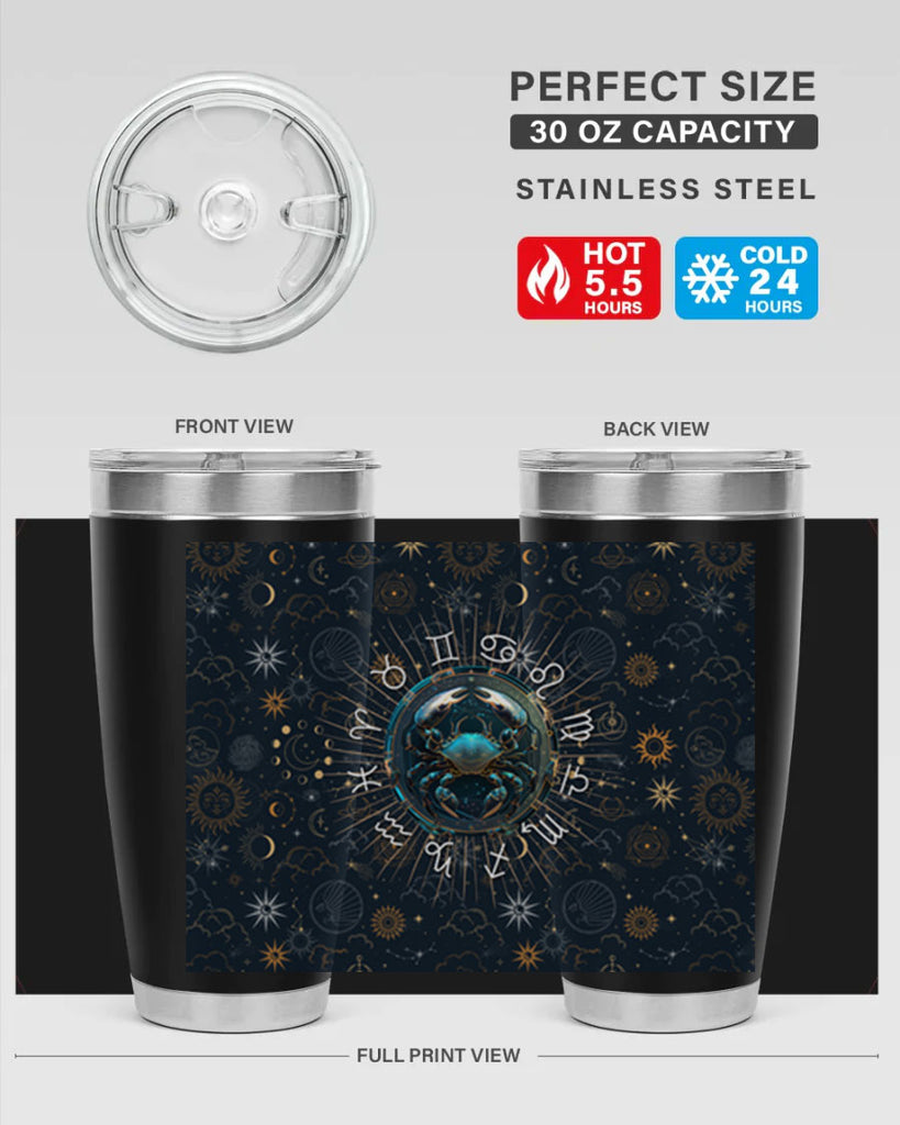 Cancer Straight 146#- zodiac- Tumbler