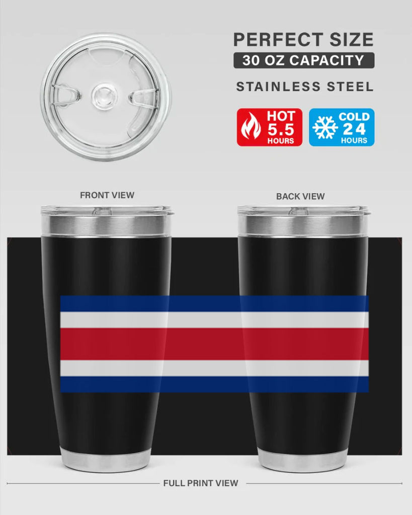 Costa Rica 157#- world flags- Tumbler