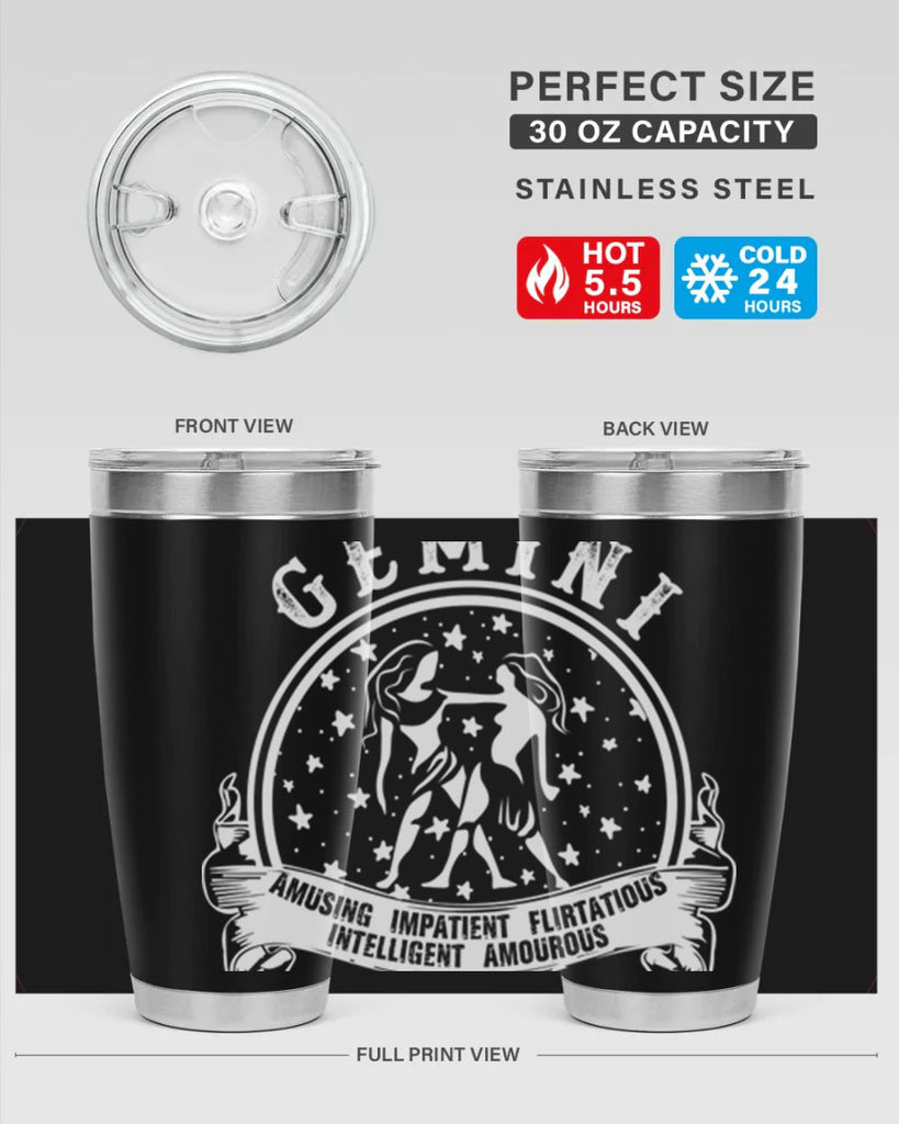 Gemini 10#- zodiac- Tumbler