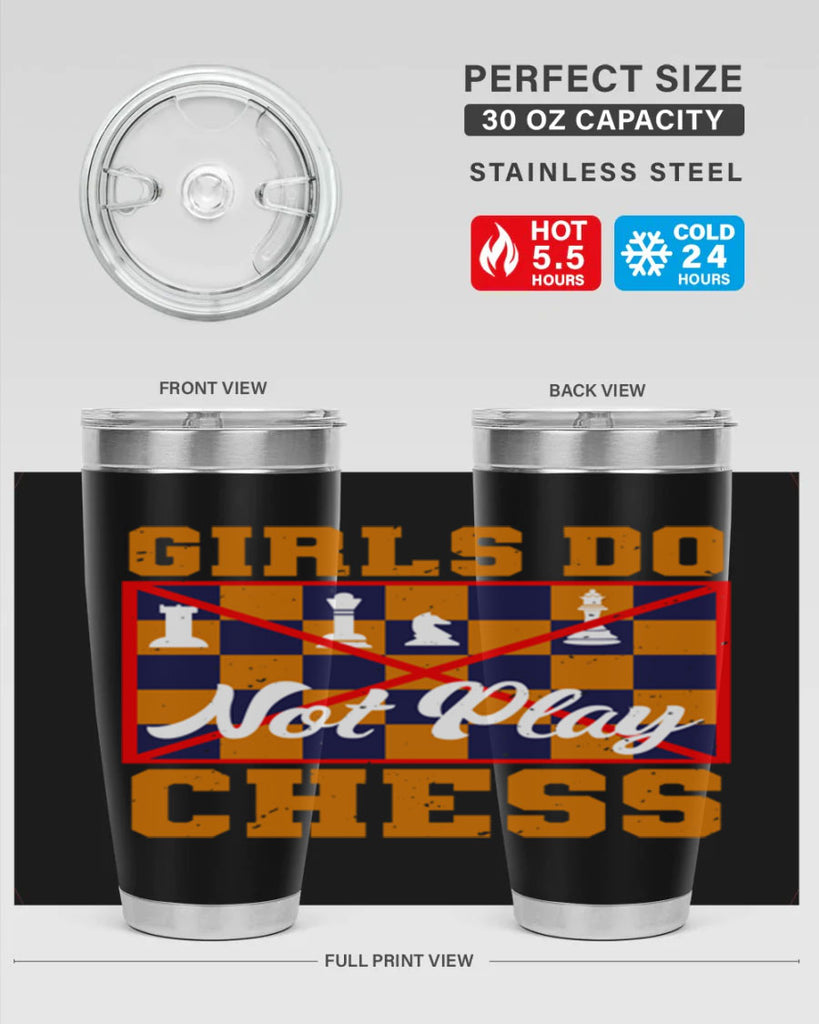 Girls do not play chess 49#- chess- Tumbler