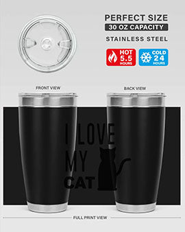I Love My Cat Style 57#- cat- Tumbler