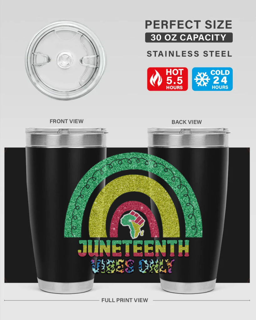 Juneteenth Vibes Only 5#- Juneteenth- tumbler