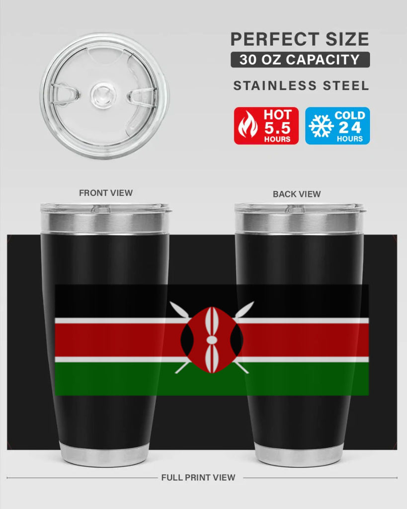 Kenya 110#- world flags- Tumbler