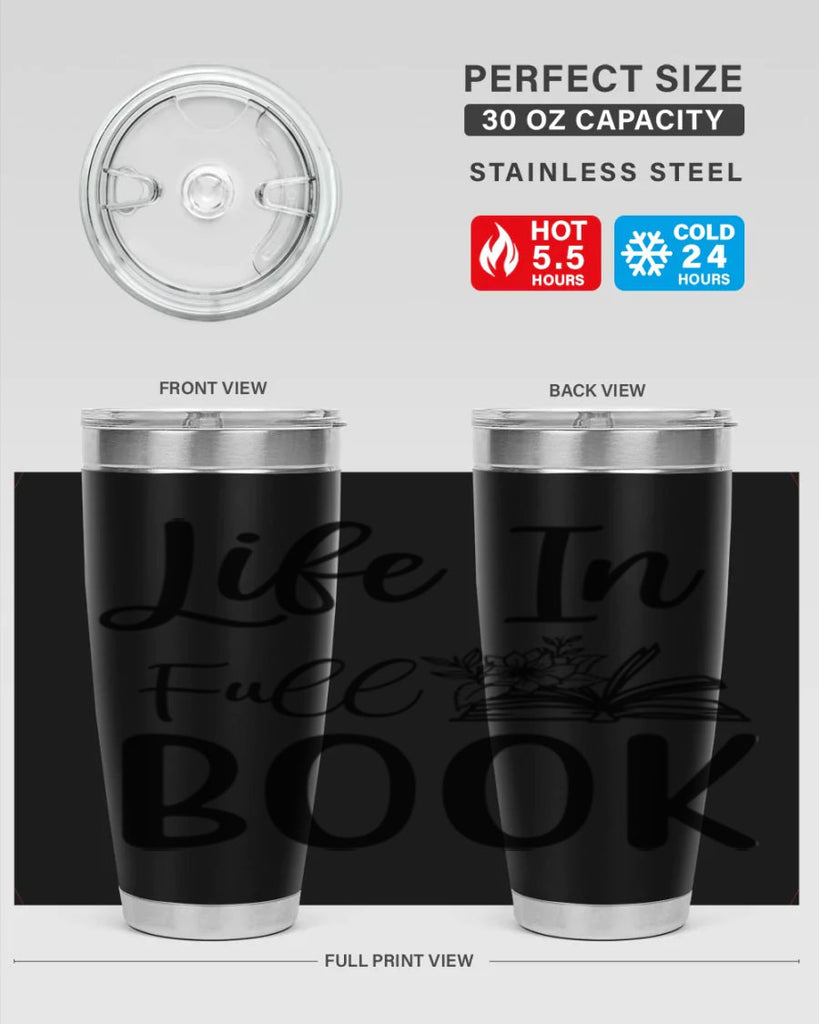 Life In Full Book 297#- spring- Tumbler