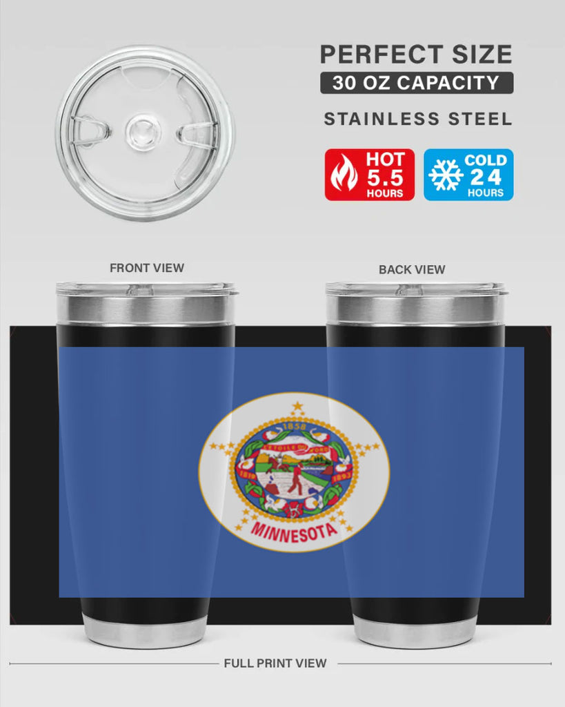 Minnesota 29#- Us Flags- Tumbler