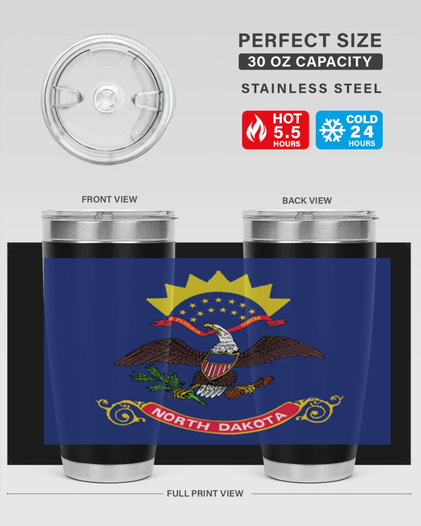 North Dakota 18#- Us Flags- Tumbler