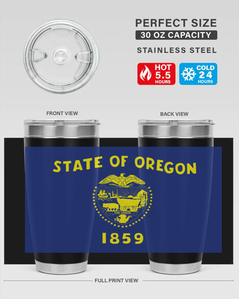 Oregon 15#- Us Flags- Tumbler