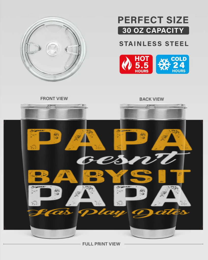 Papa 124#- grandpa - papa- Tumbler