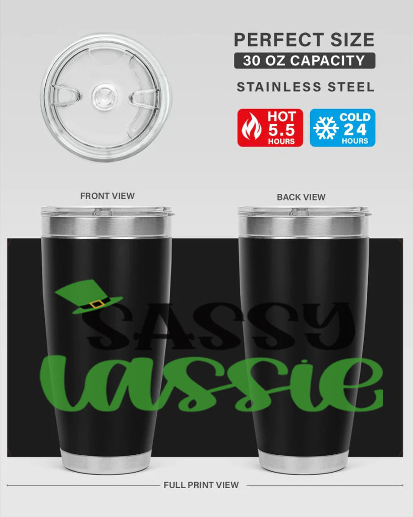 Sassy Iassie Style 34#- St Patricks Day- Tumbler