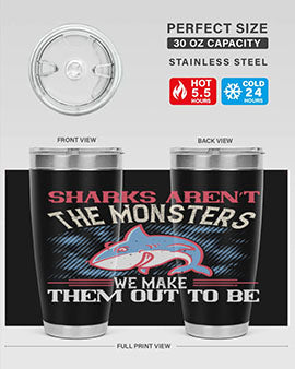 Sharks aren’t the monsters we make them out to be Style 24#- shark  fish- Tumbler