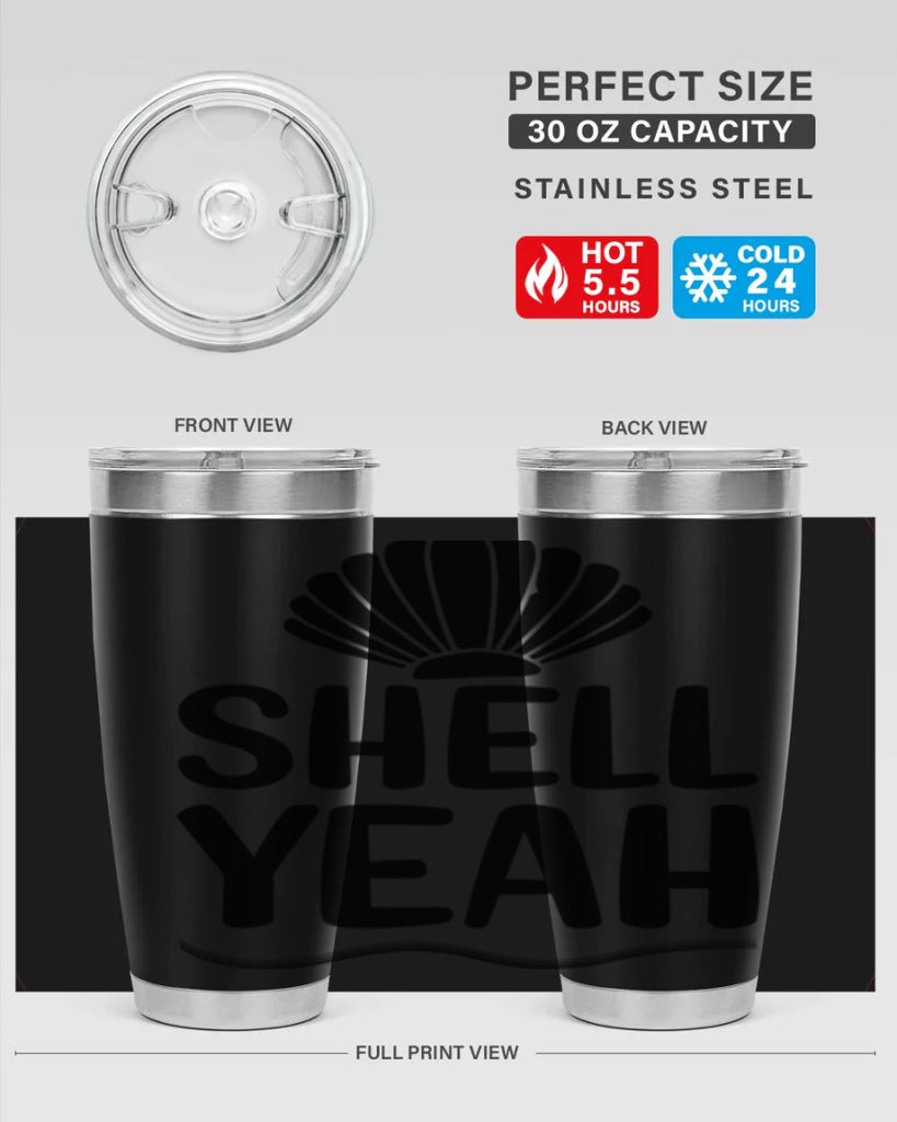 Shell yeah 597#- mermaid- Tumbler