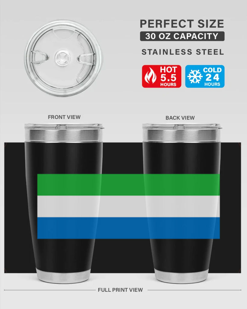 Sierra Leone 42#- world flags- Tumbler