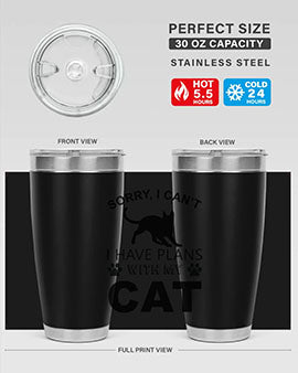 Sorry I Cant Style 116#- cat- Tumbler