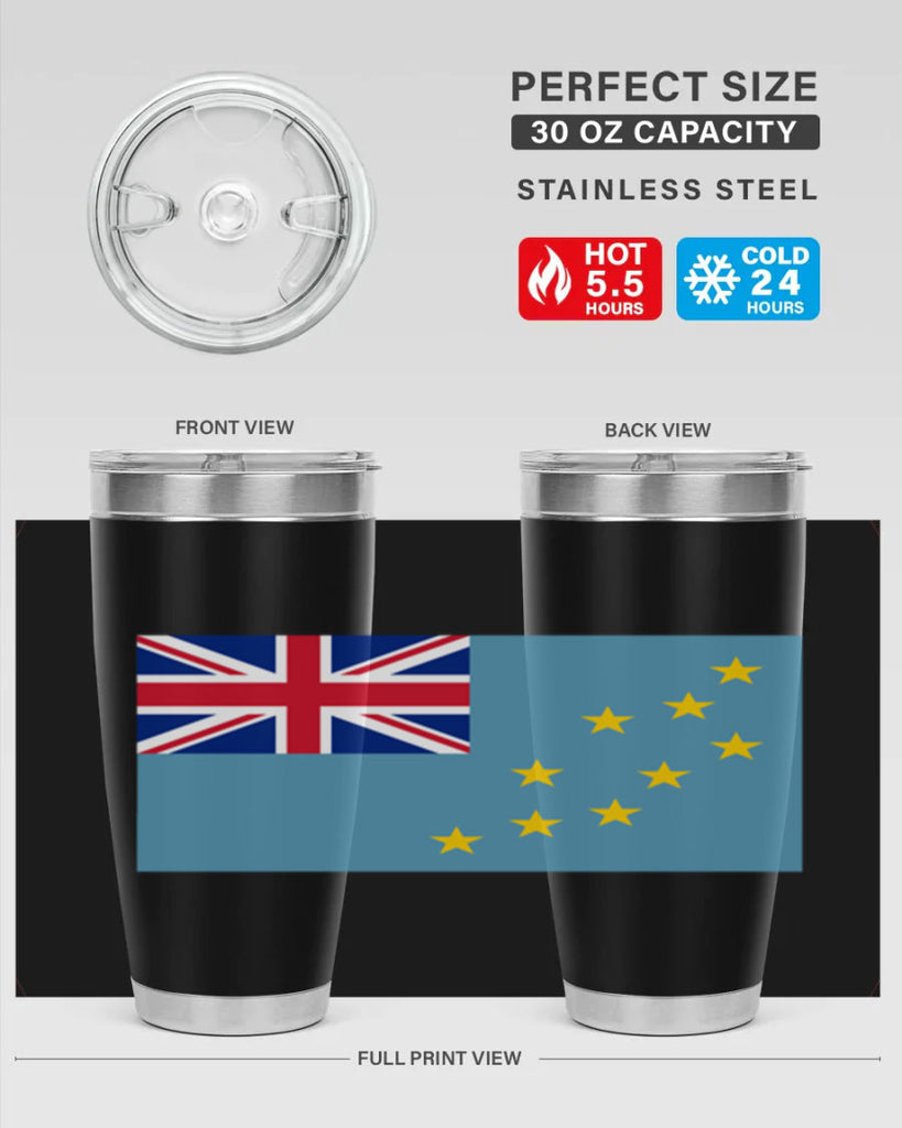 Tuvalu 15#- world flags- Tumbler