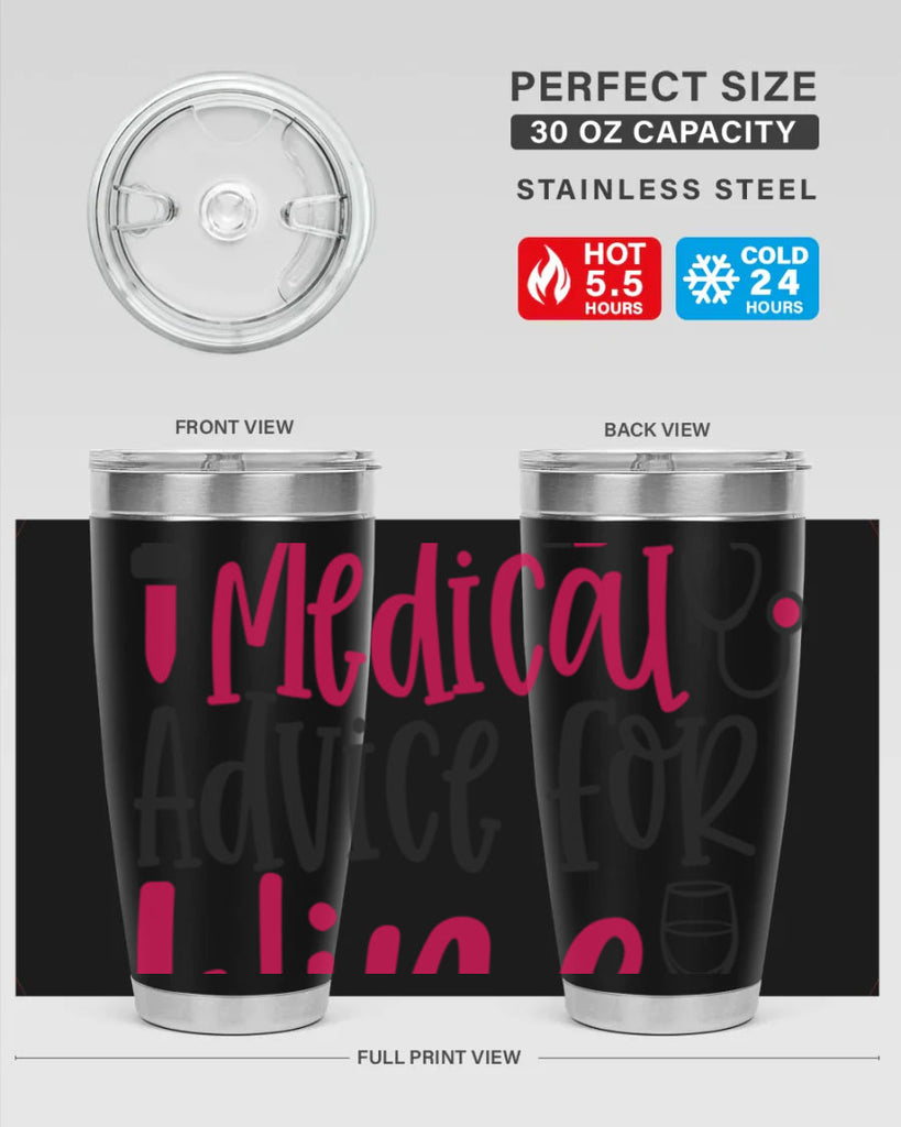Will Trade Medical Advice for Wine Style Style 9#- nurse- tumbler