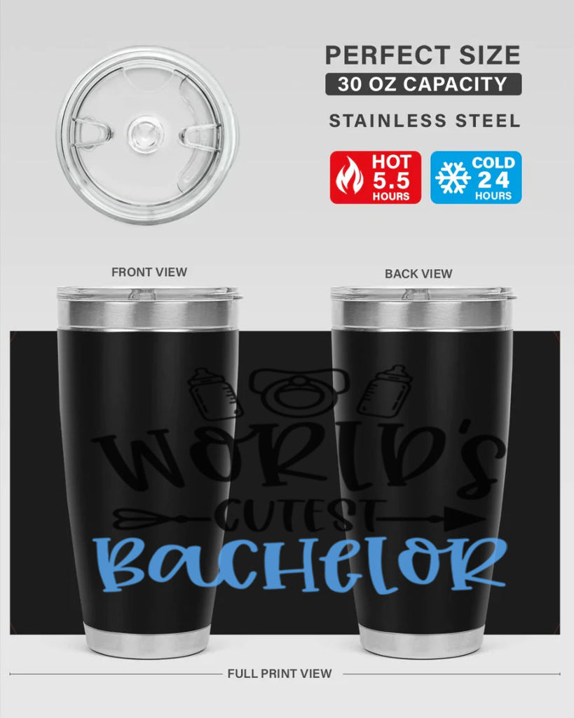 Worlds Cutest Bachelor Style 13#- baby- tumbler