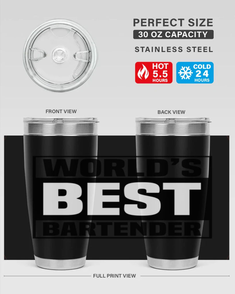 Worlds best Style 8#- bartender- tumbler