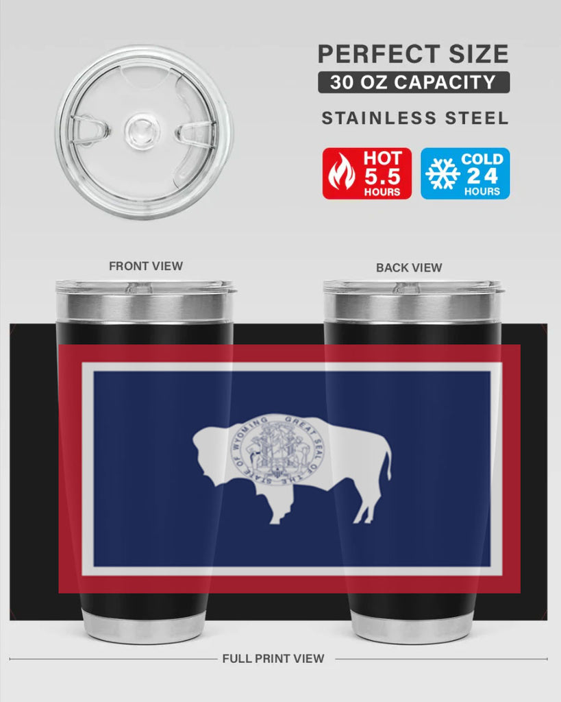 Wyoming 1#- stateflags- Tumbler