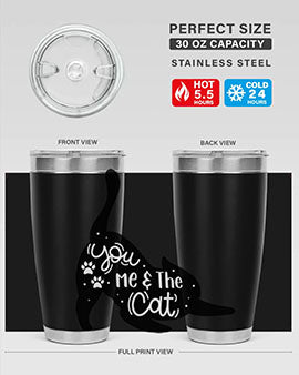 You Me The Cat Style 111#- cat- Tumbler