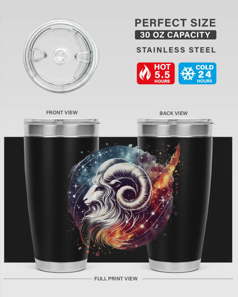 aries 124#- zodiac- Tumbler