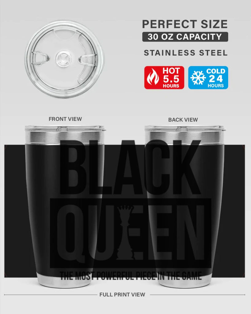 black queen chess 224#- black words phrases- Cotton Tank