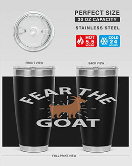 fear the goat Style 4#- goat- Tumbler