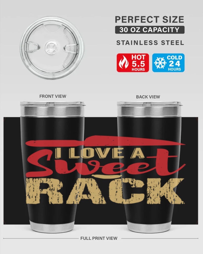 i love a sweet rack 40#- bbq- Tumbler