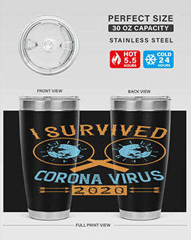 i survived corona virus Style 34#- corona virus- Tumbler