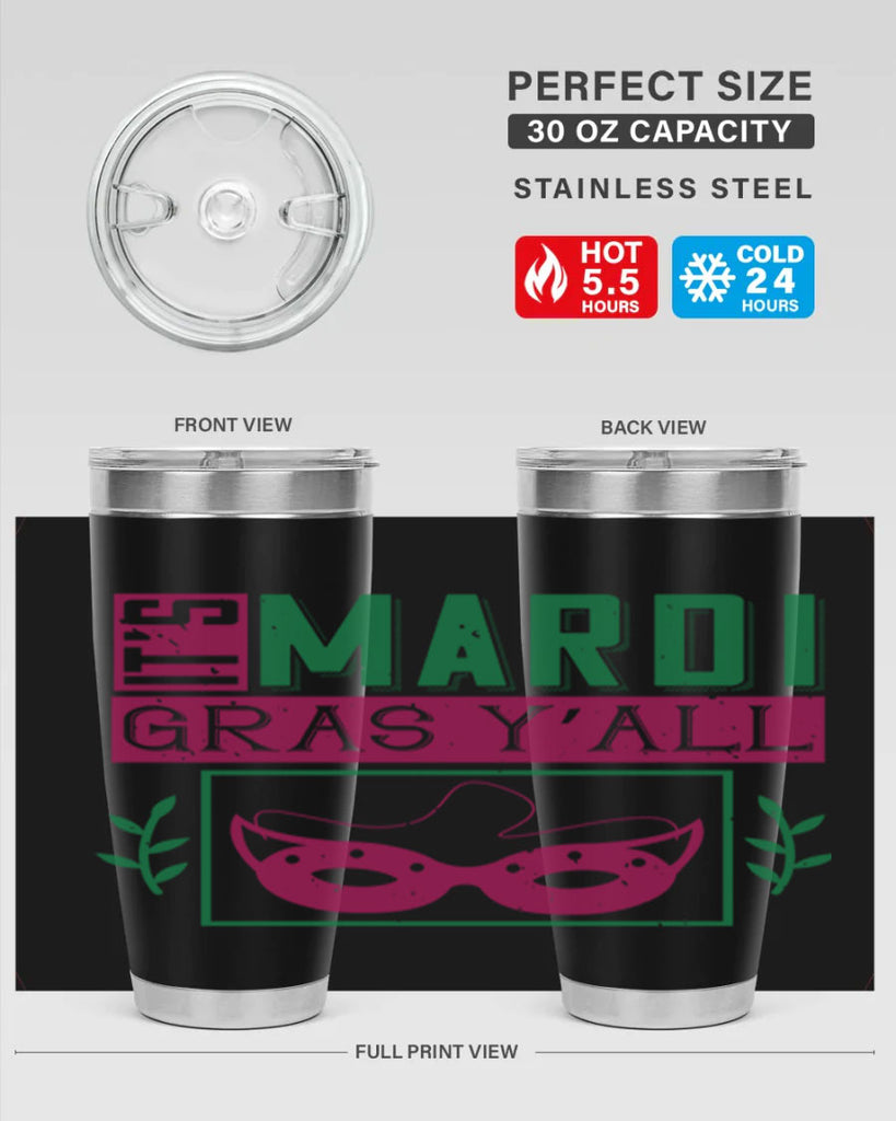 it’s mardi gras y’all 60#- mardi gras- Tumbler