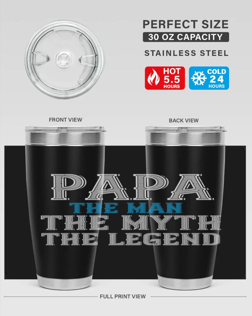 papa the man the myth the legend 15#- grandpa - papa- Tumbler