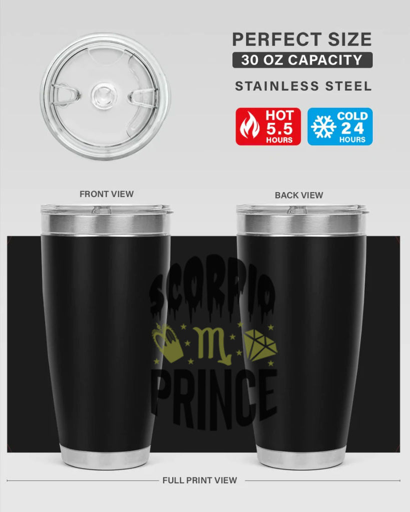 scorpio prince 445#- zodiac- Tumbler