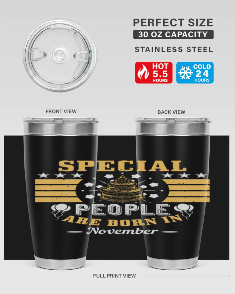 special people are born in november Style 38#- birthday- tumbler