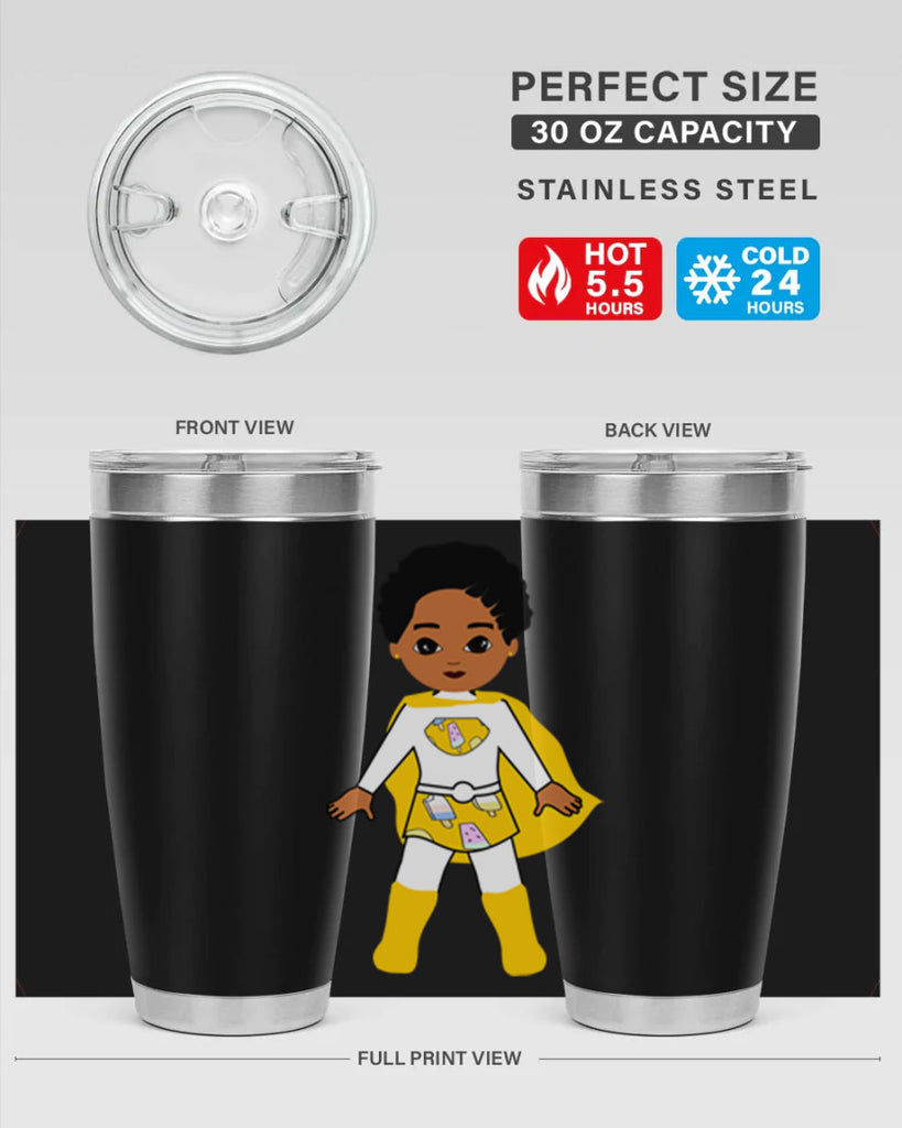super kid 10#- black men - boys- tumbler