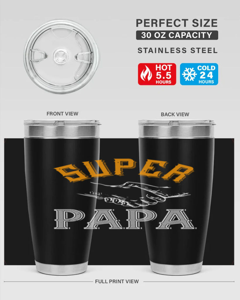 super papa 8#- grandpa - papa- Tumbler