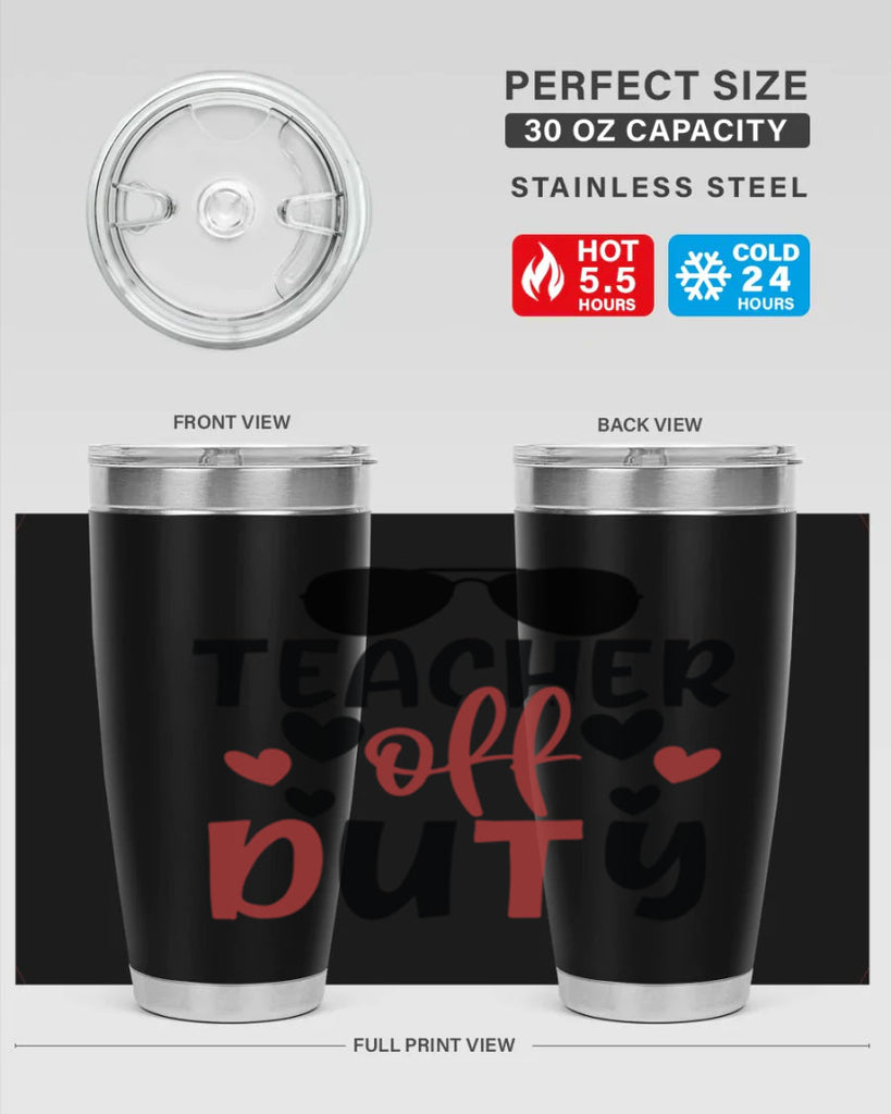 teacher off duty Style 205#- teacher- tumbler