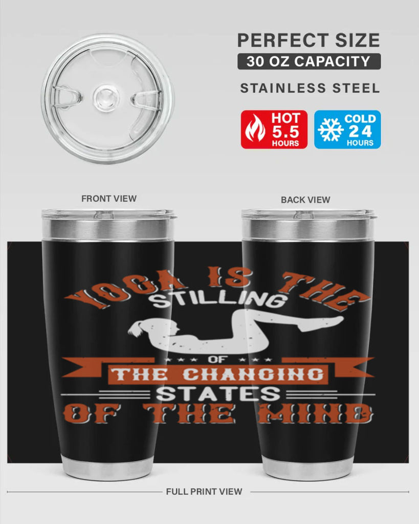 yoga is the stilling of the changing states of the mind 12#- yoga- Tumbler