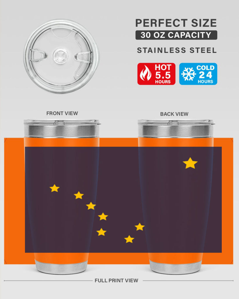 Alaska 50#- Us Flags- Tumbler