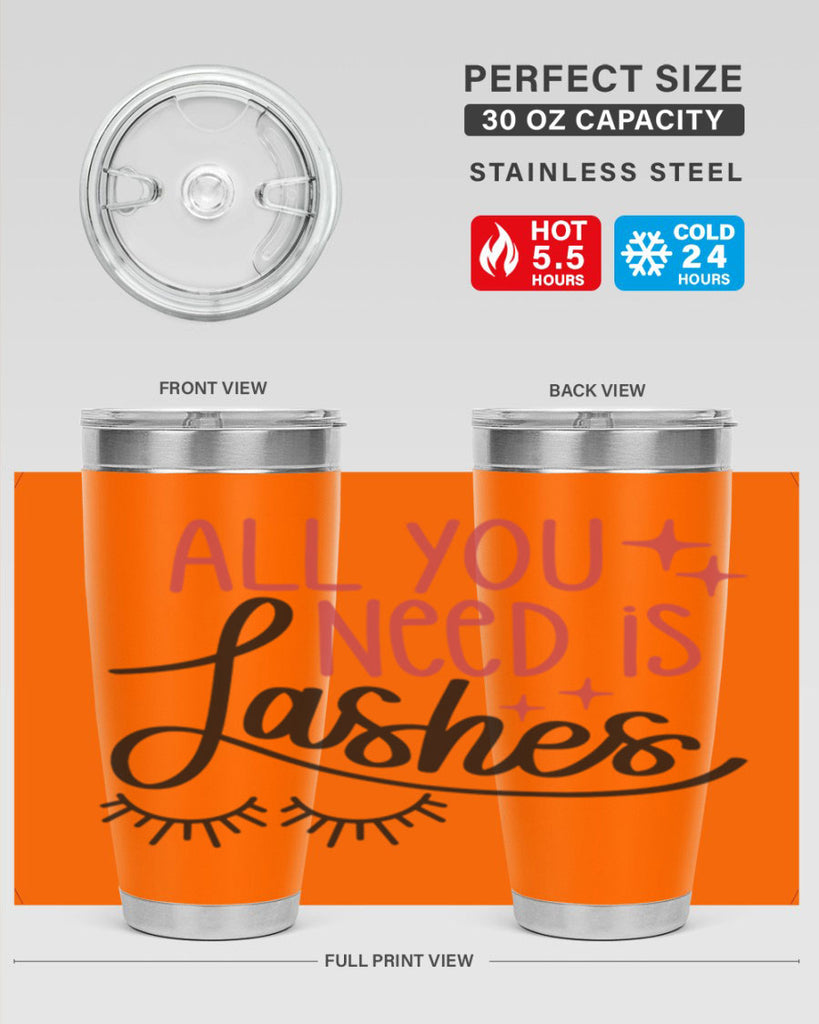All You Need Is Lashes Style 146#- make up- Tumbler